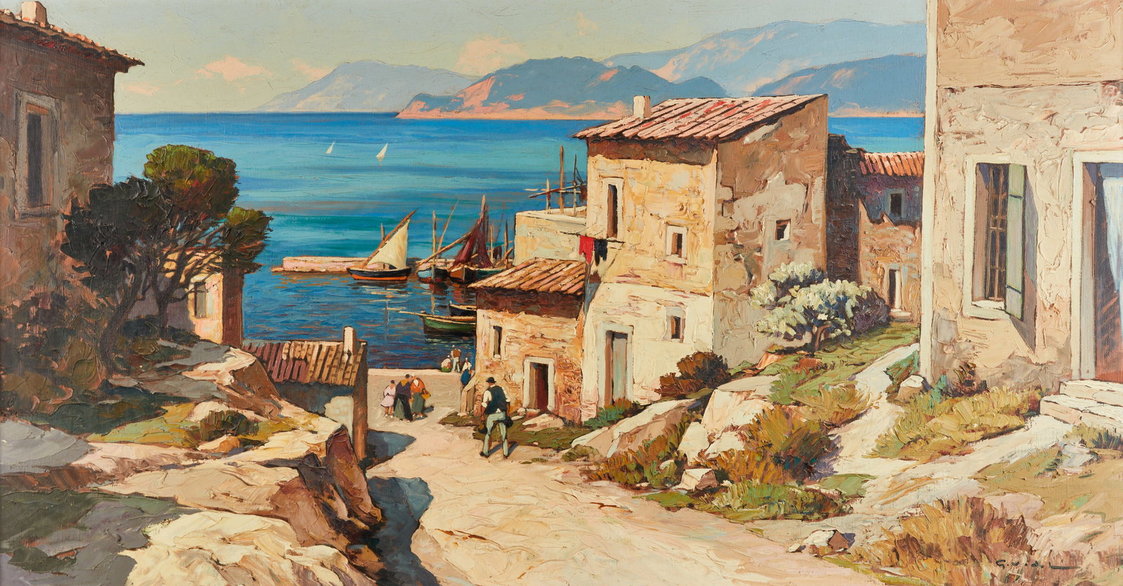 Gustave Vidal, Village littoral Corse (1 of 6)