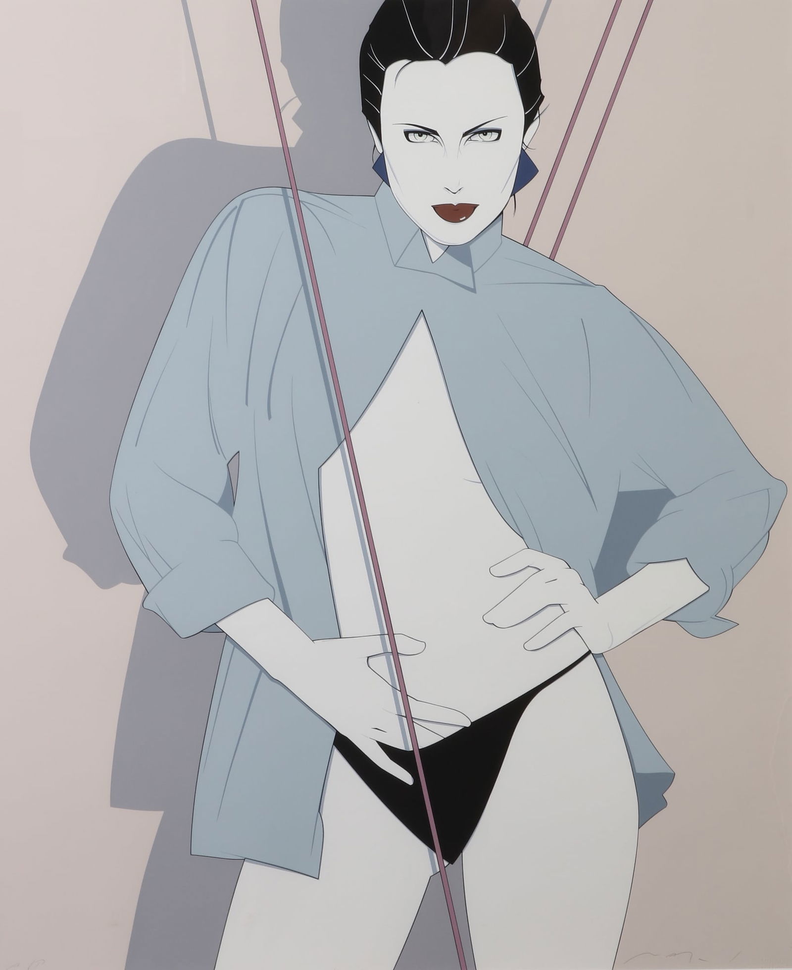 Patrick Nagel, Lori, screenprint in colors (1 of 6)