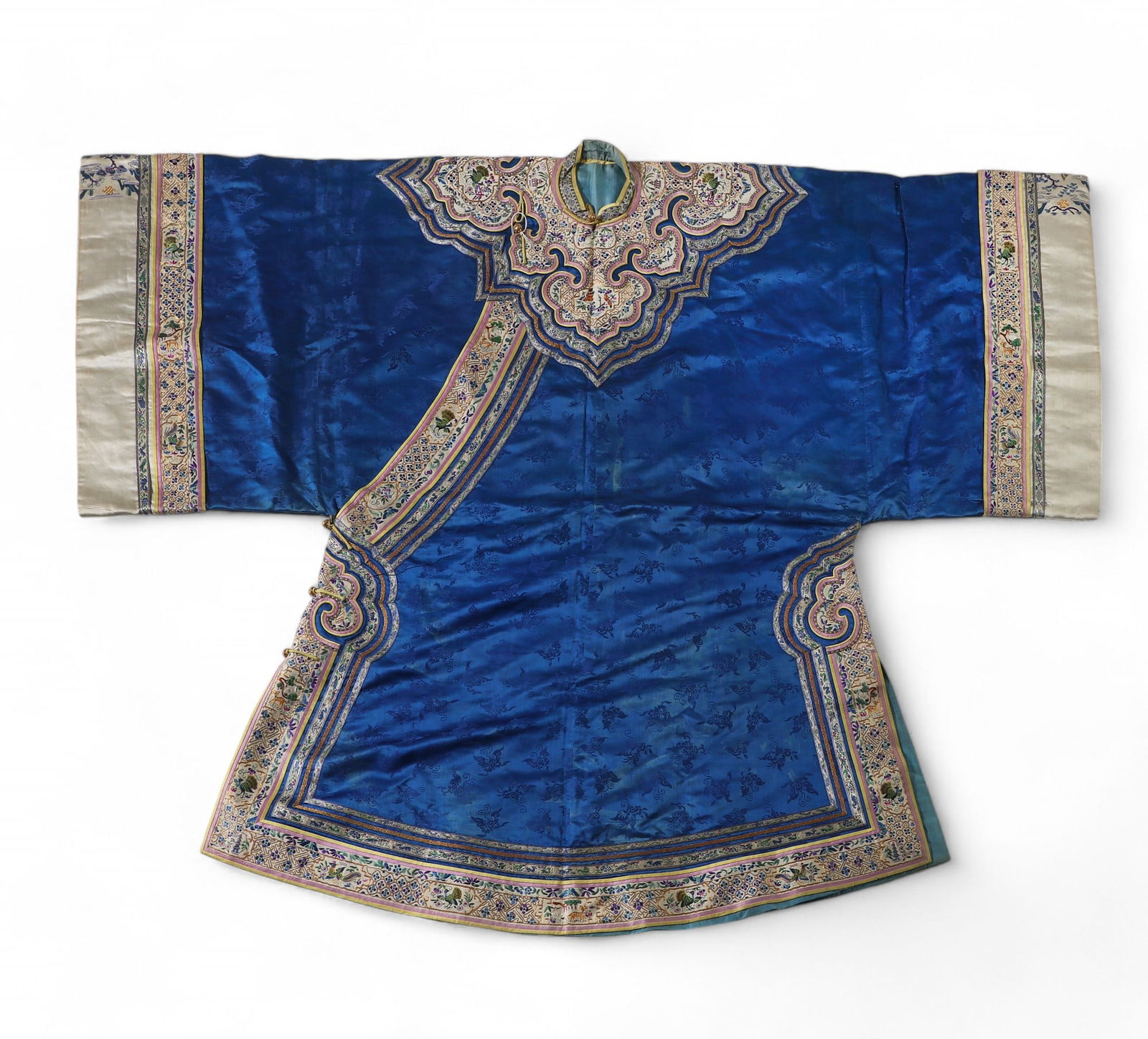 A collection of ten embroidered Asian textiles (1 of 15)