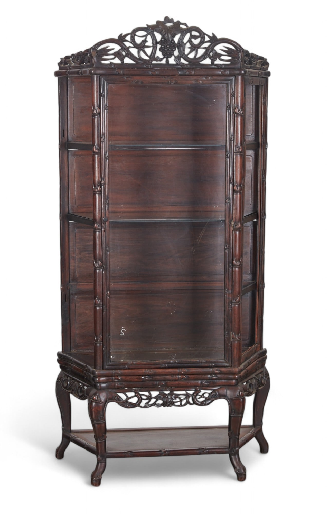 A Chinese hardwood cabinet on stand (1 of 13)