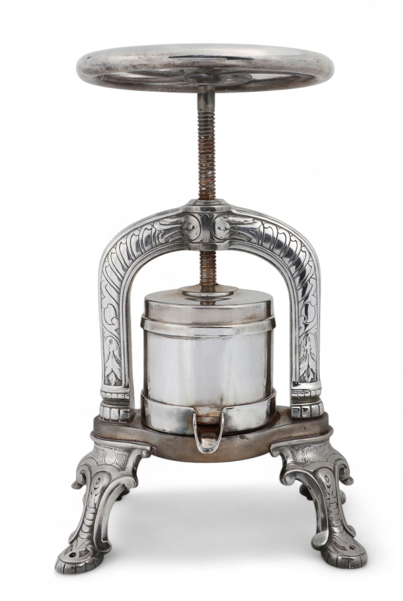 A French silver plate duck press, 19th century (1 of 3)