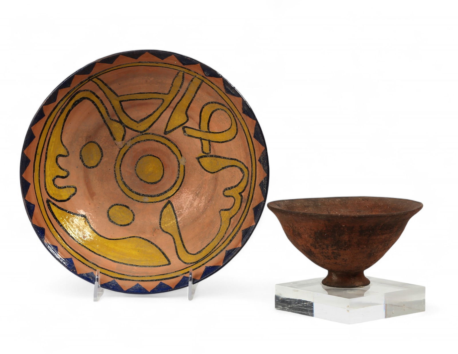 Two East Asian earthenware bowls (1 of 6)