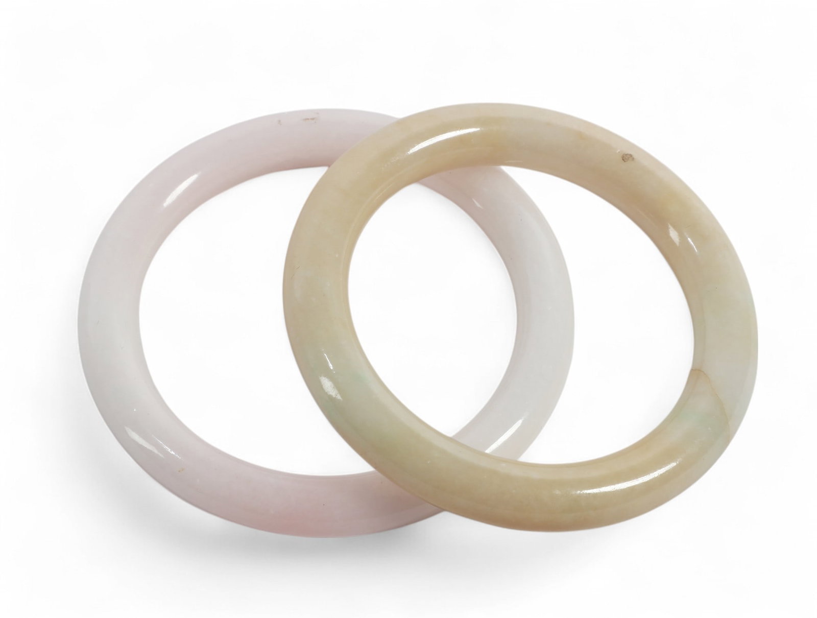 Two Chinese hardstone bangles (1 of 4)