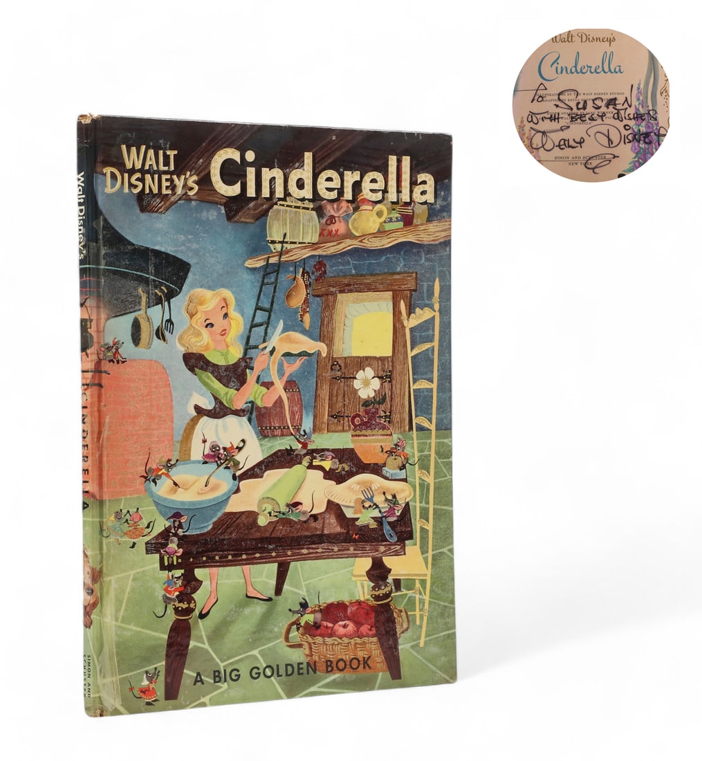 Walt Disney's Cinderella, signed by Walt Disney (1 of 9)