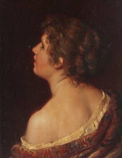 Johann Georg Meyer von Bremen, Portrait: Johann Georg Meyer von Bremen(German, 1813-1886)Portrait of a womanoil on panel5 1/2 x 4in (14 x 10cm)