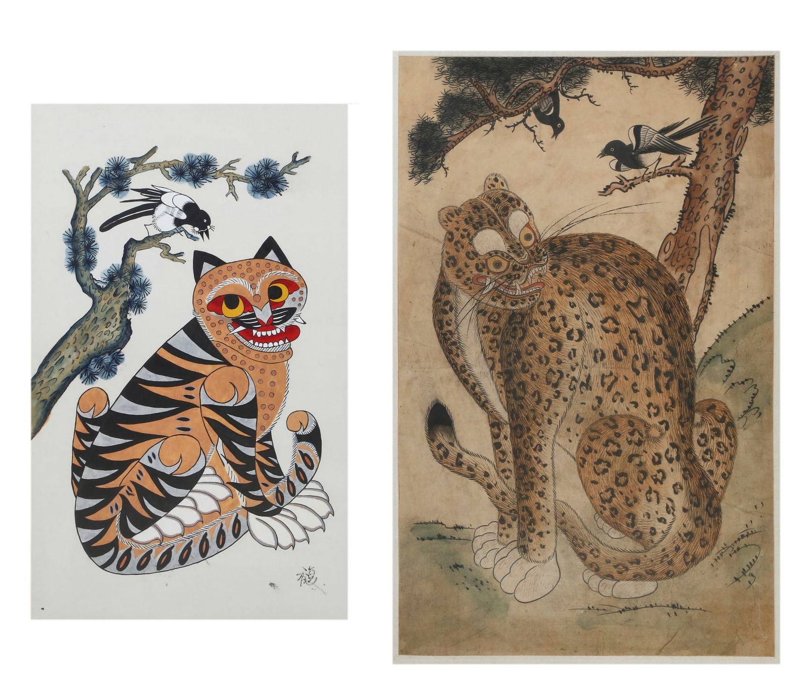 Korean School, Tiger and the Magpie (1 of 5)