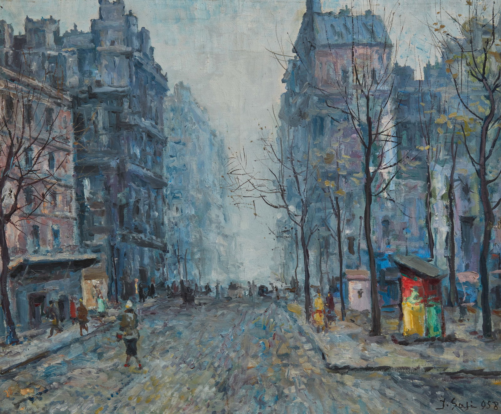Ibrahim Safi, Parisian street, 1958 (1 of 4)
