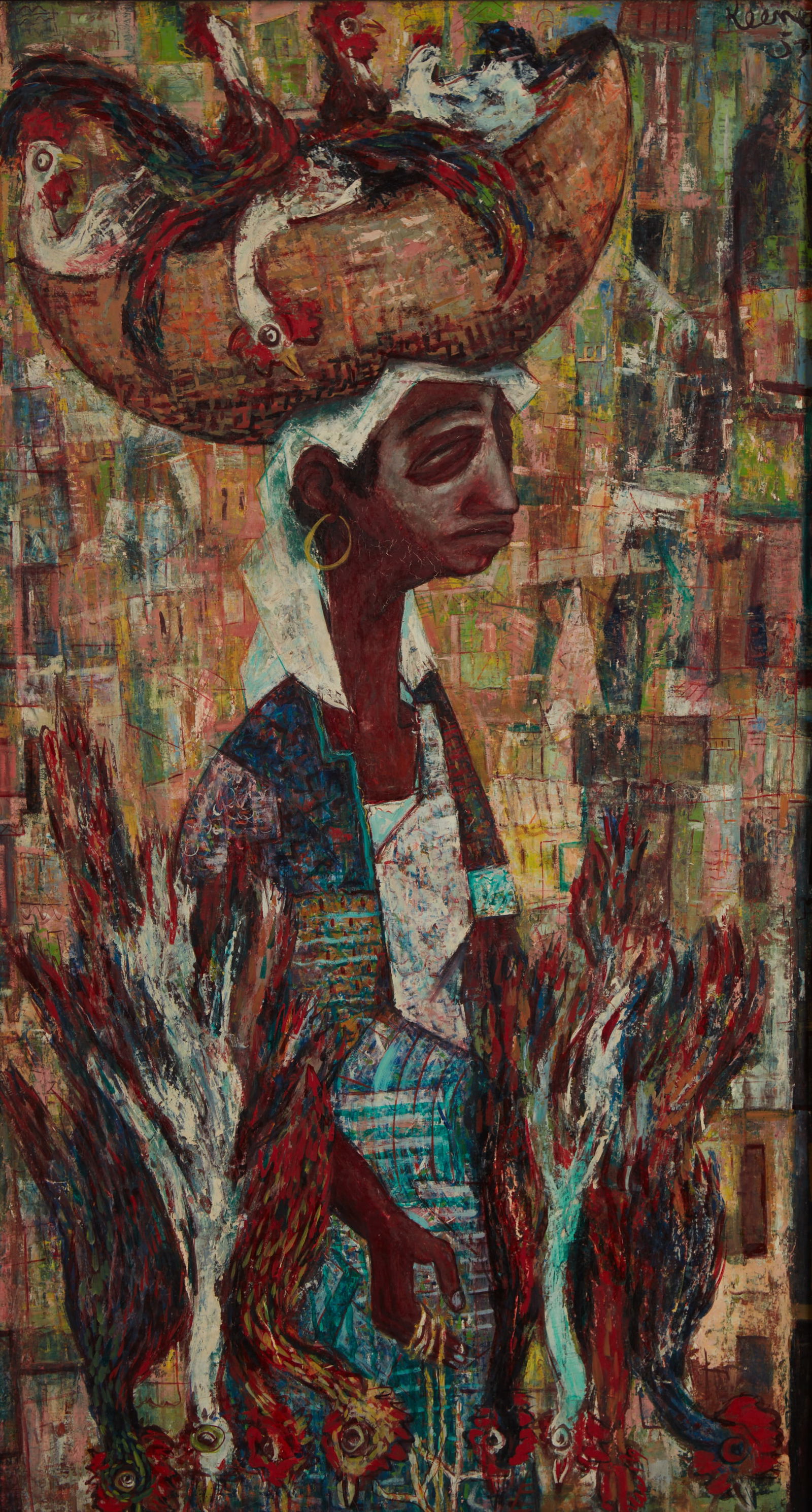 Paul Keene, Jr., Hatian Chicken Vendor, 1952 (1 of 6)