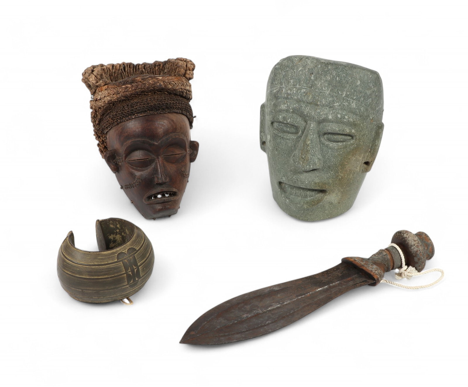 Four African Tribal mixed media articles (1 of 12)