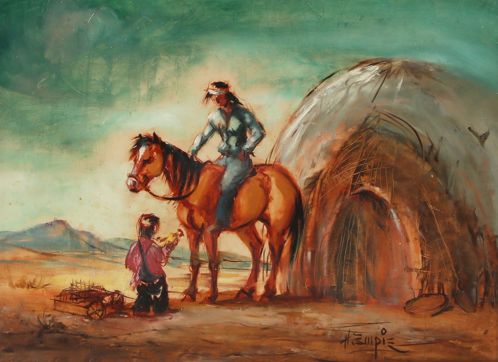 Hal (Hart H) Empie, Rider on horseback (1 of 5)