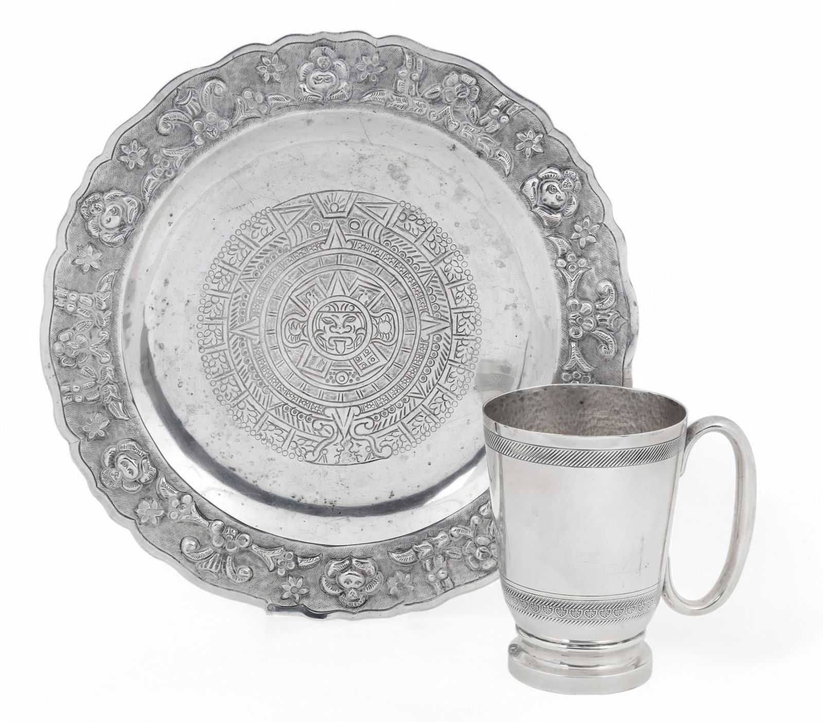 Two Mexican sterling silver tablewares (1 of 4)