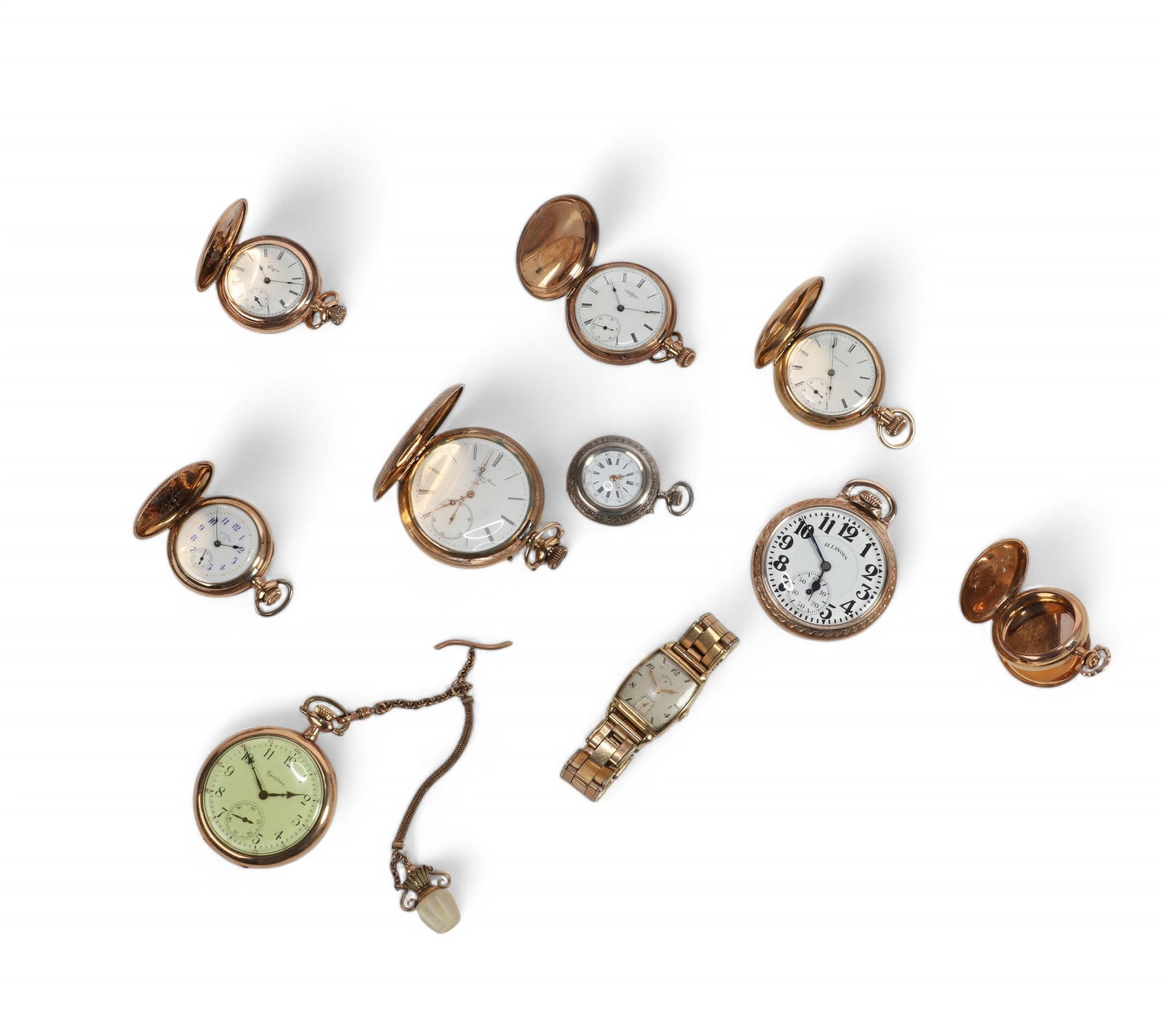 Collection of gold filled pocket watches and more (1 of 7)