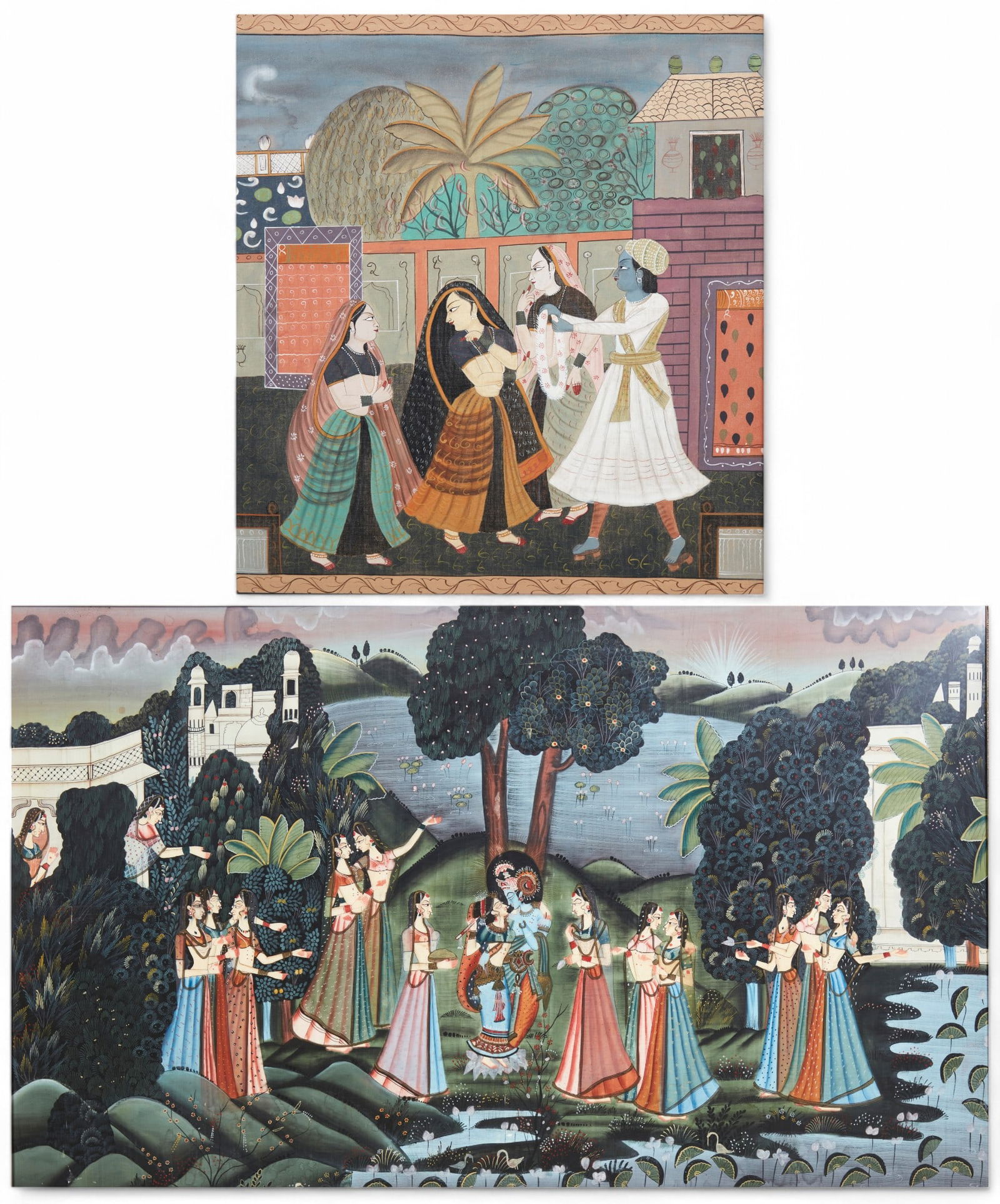 Indian School, Ceremonial scene (2), gouache (1 of 6)