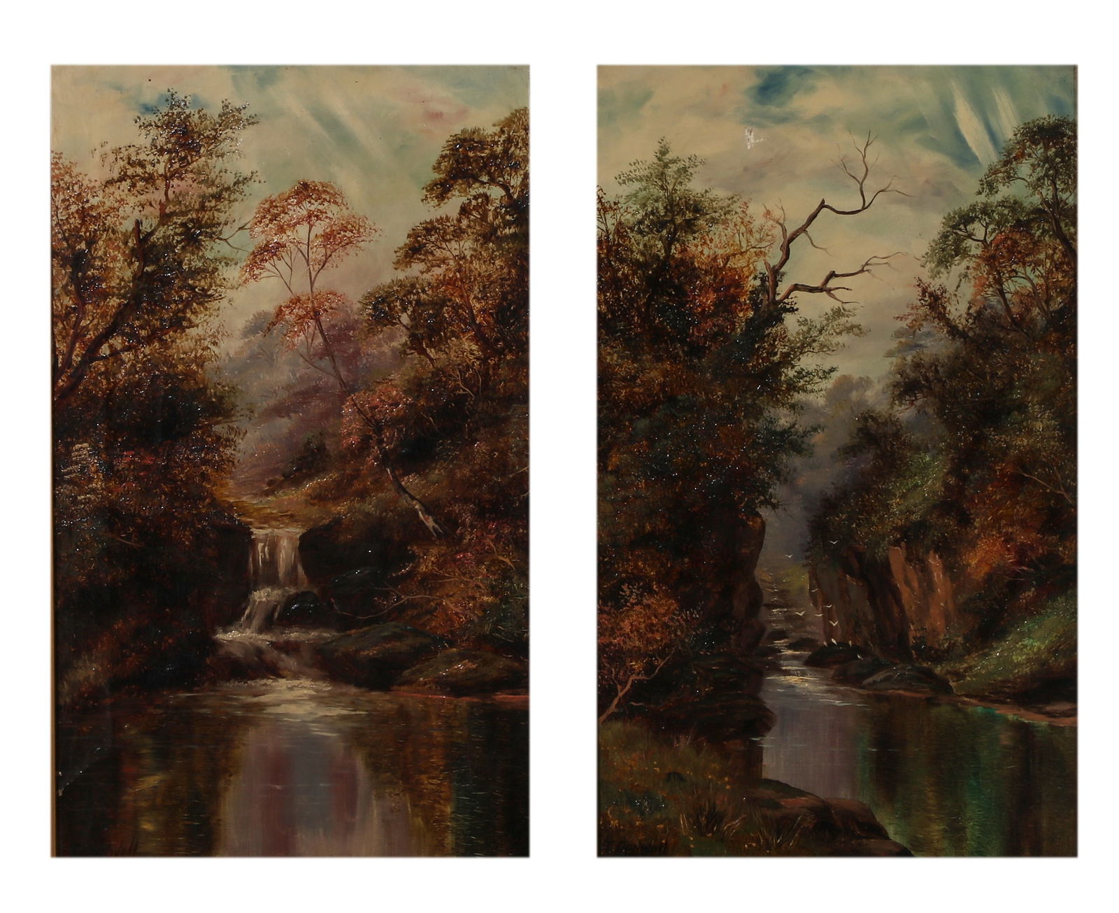 Continental School, Wooded landscape river (2) (1 of 7)