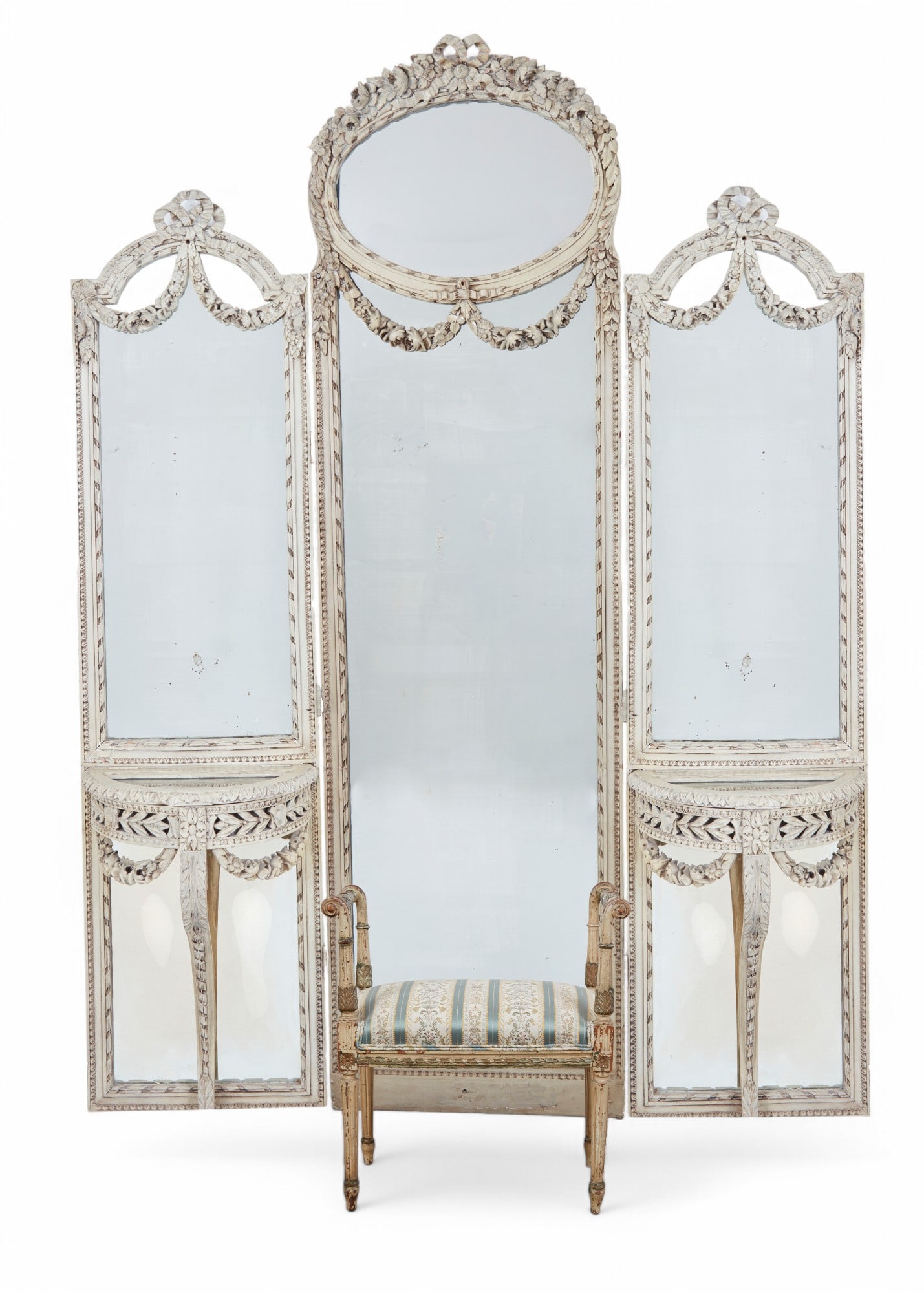 A three piece Louis XVI style mirror suite (1 of 20)