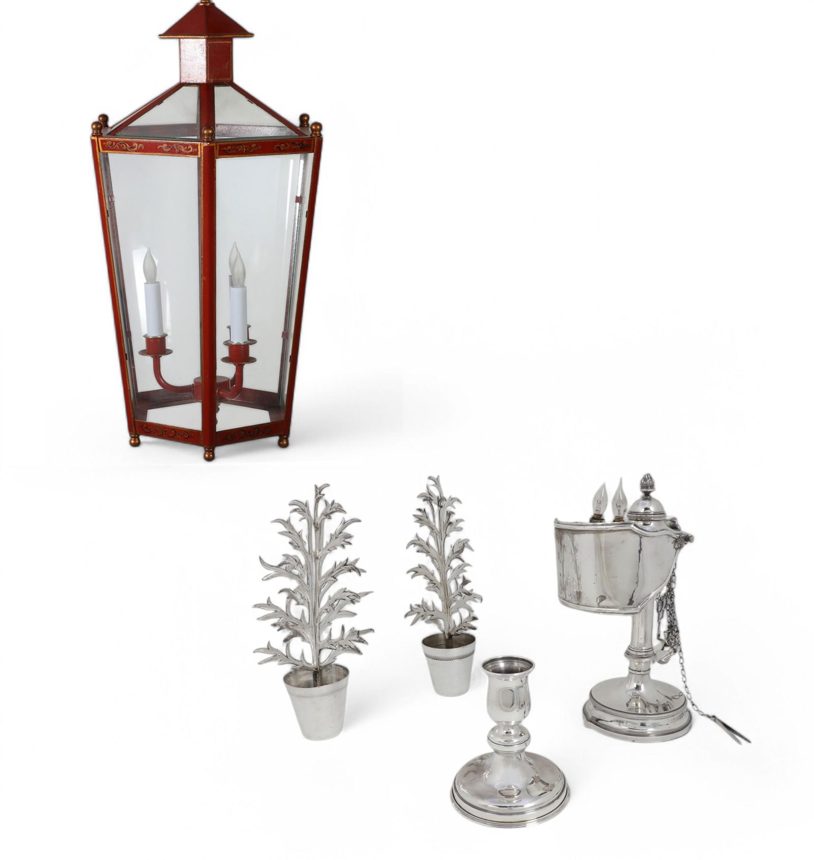 A five piece group of Continental metalware (1 of 11)