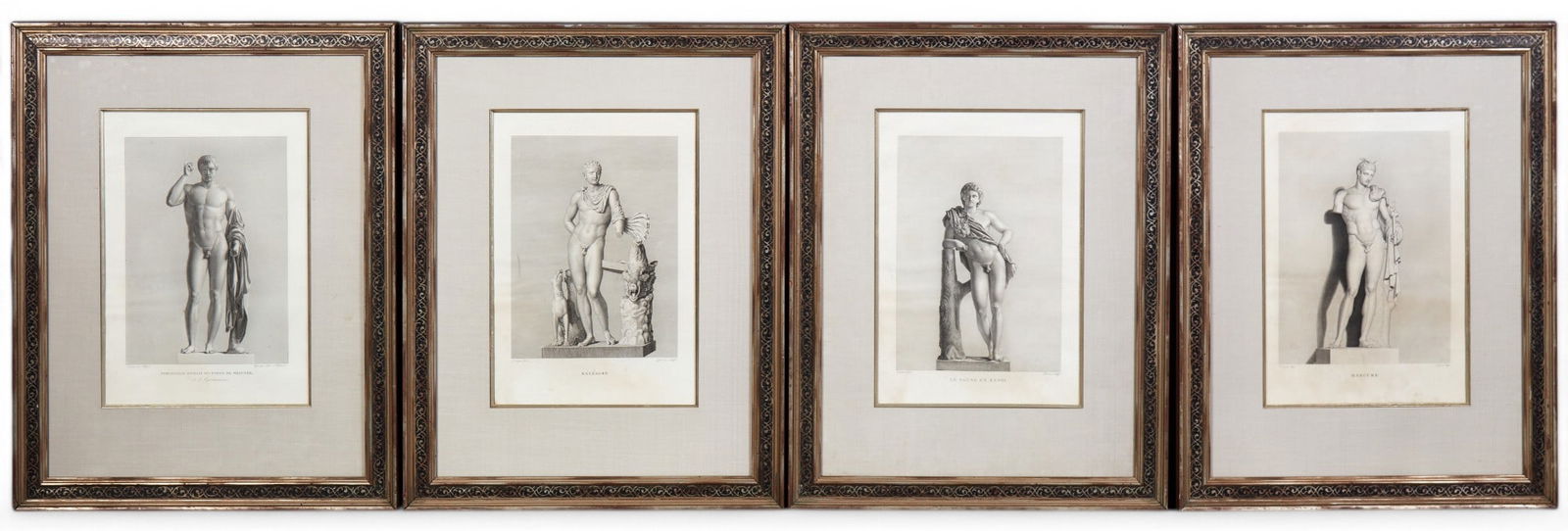 Four engravings of sculptures in the Louvre (1 of 6)