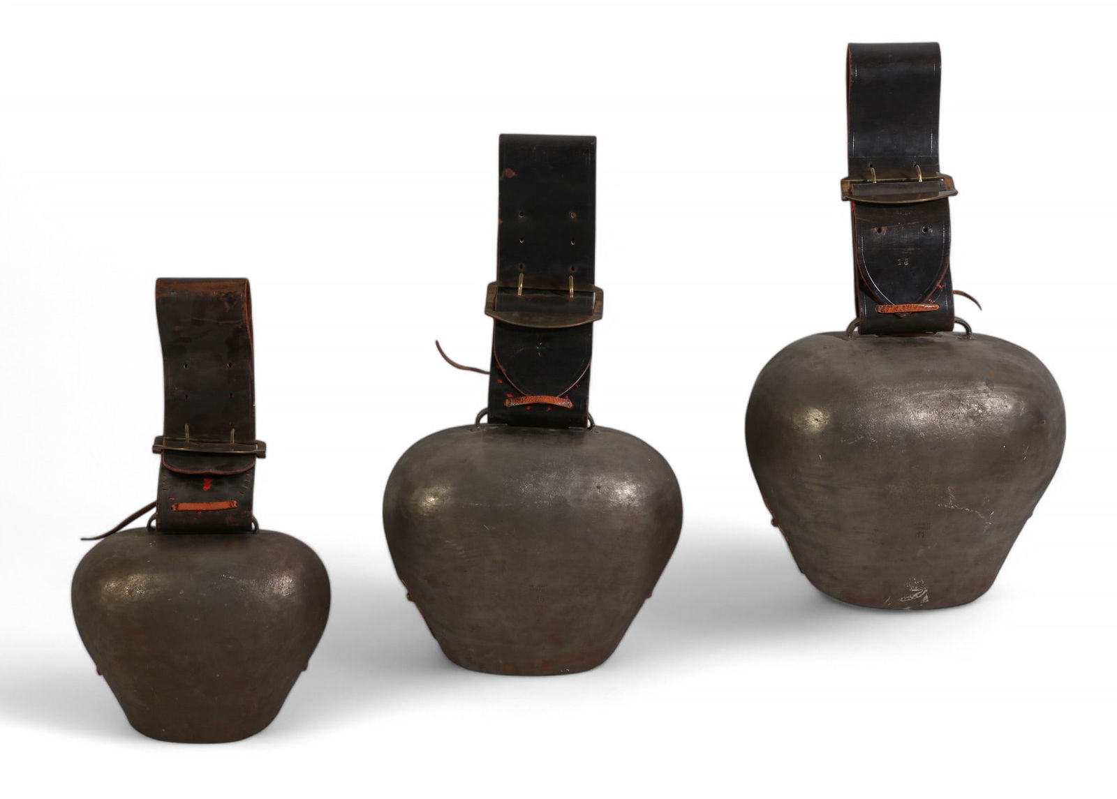Set of 3 Antique Cattle Bells (1 of 4)
