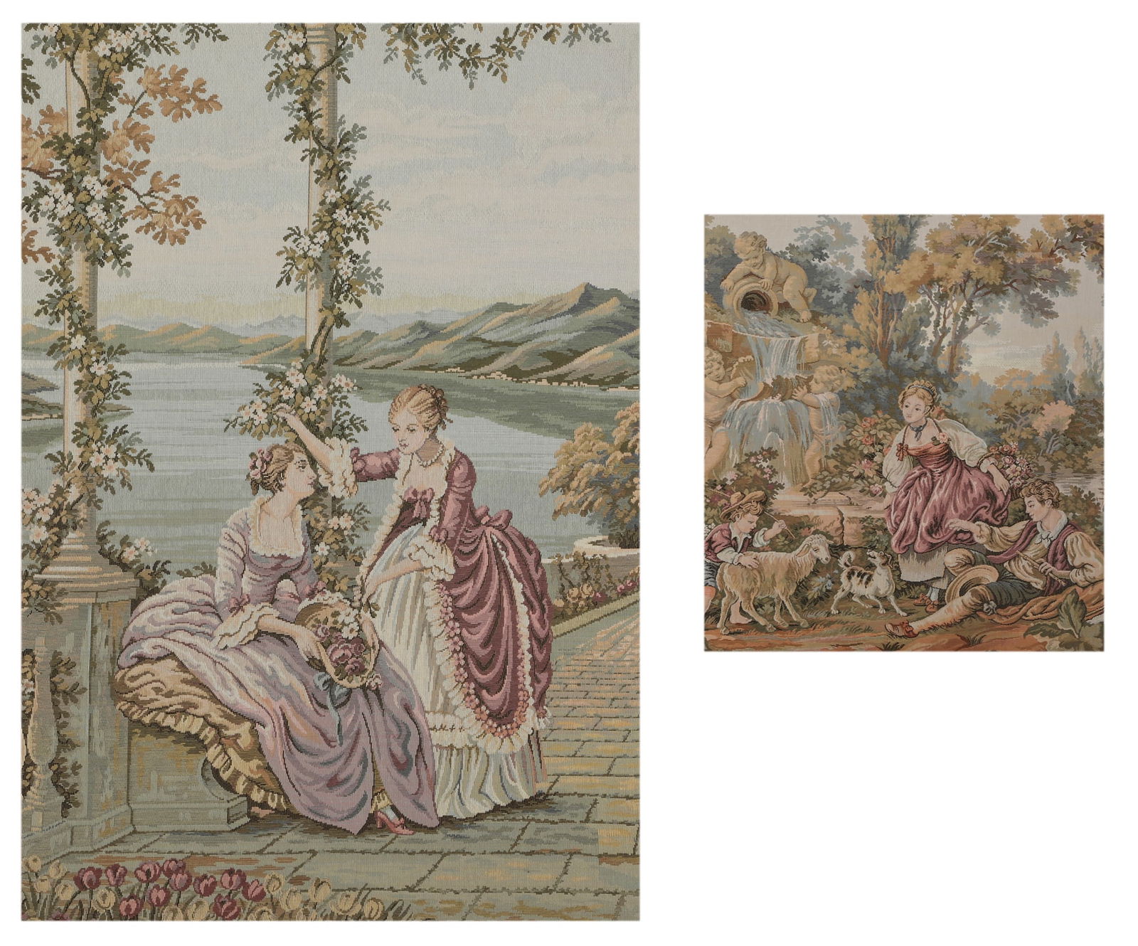 Two modern tapestries, framed (1 of 4)