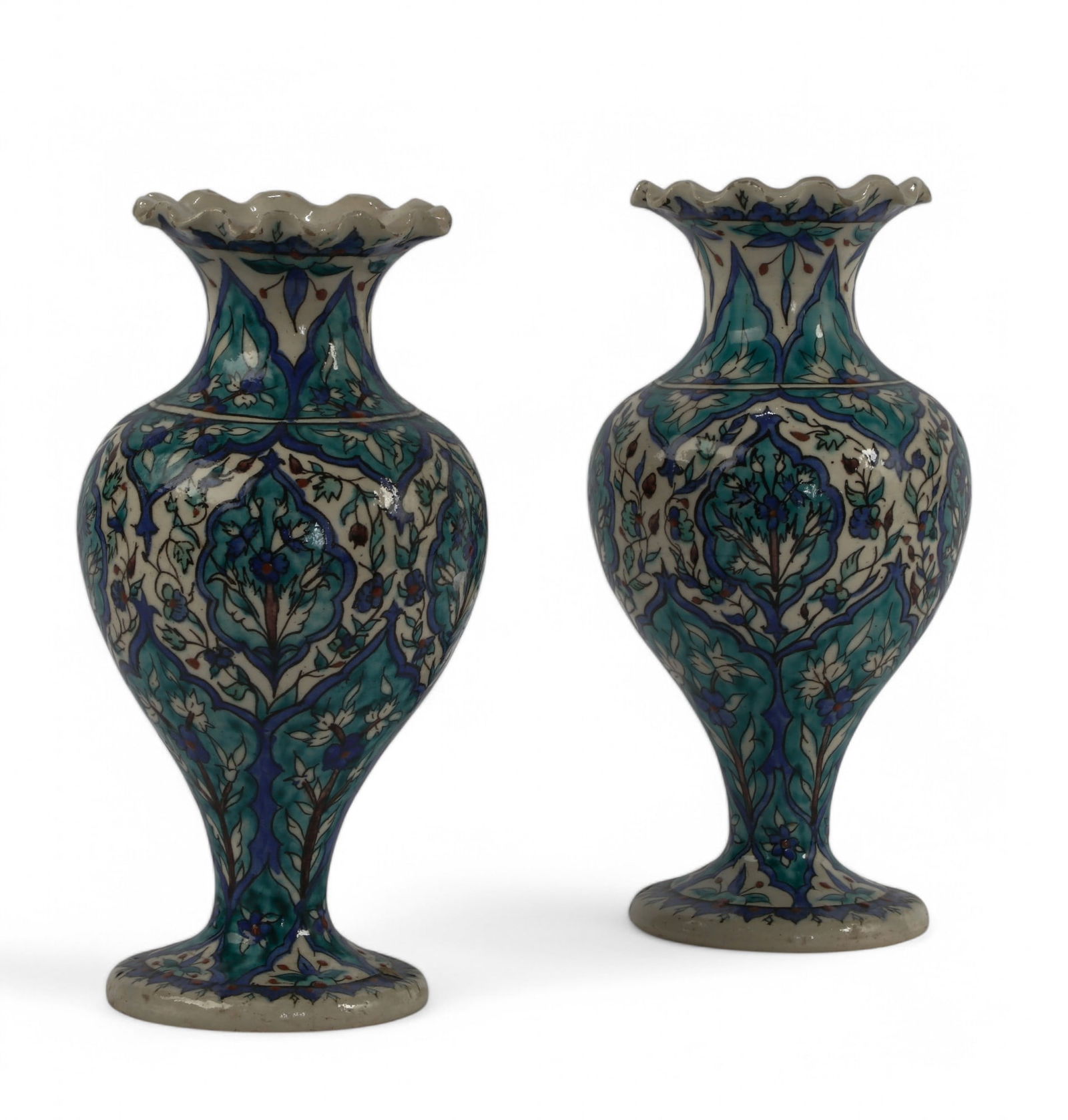 Pair of Blue Middle Eastern Vases (1 of 4)