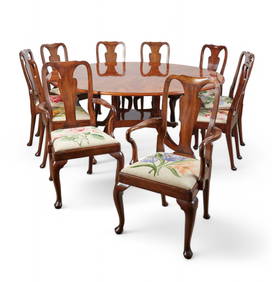 An eleven piece assembled dining suite, modern (1 of 12)