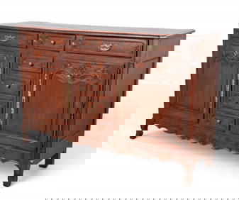A Louis XV/XVI Provincial style walnut buffet (1 of 9)