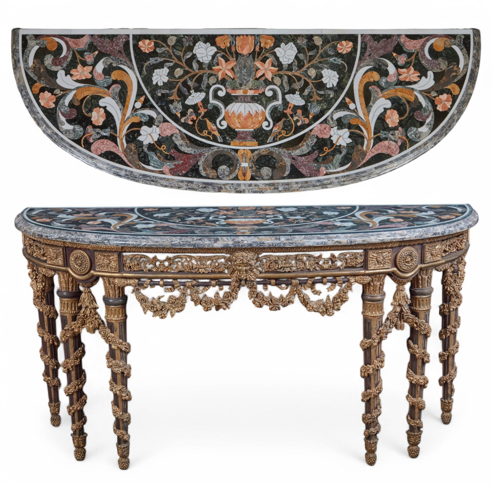 A Neoclassical style gilt resin console table (1 of 15)