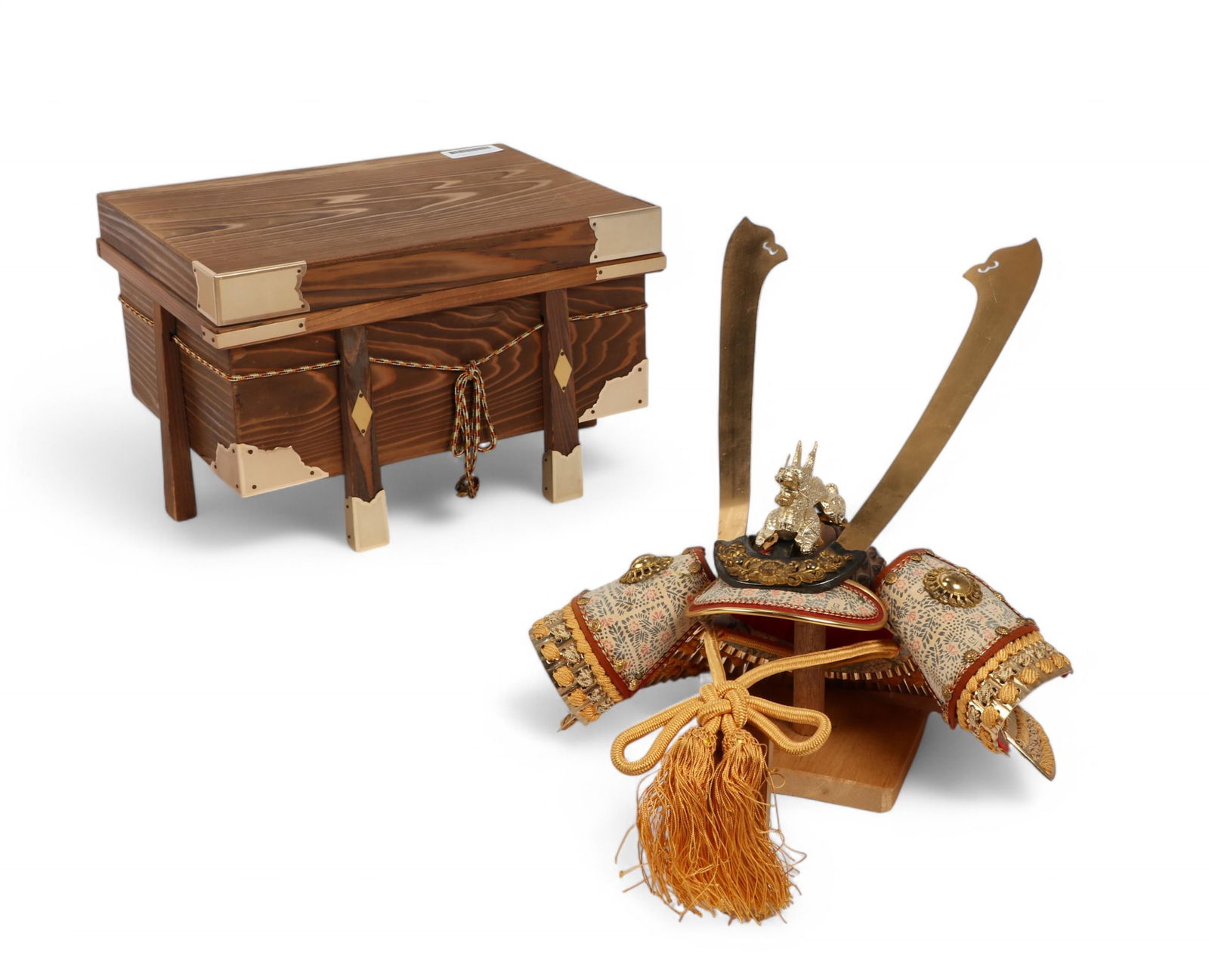 A Japanese model of a Samurai helmet (1 of 9)