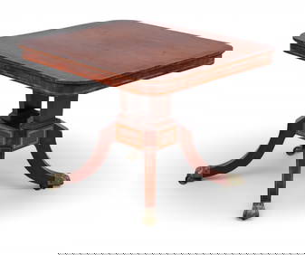A Regency style inlaid mahogany games table (1 of 7)