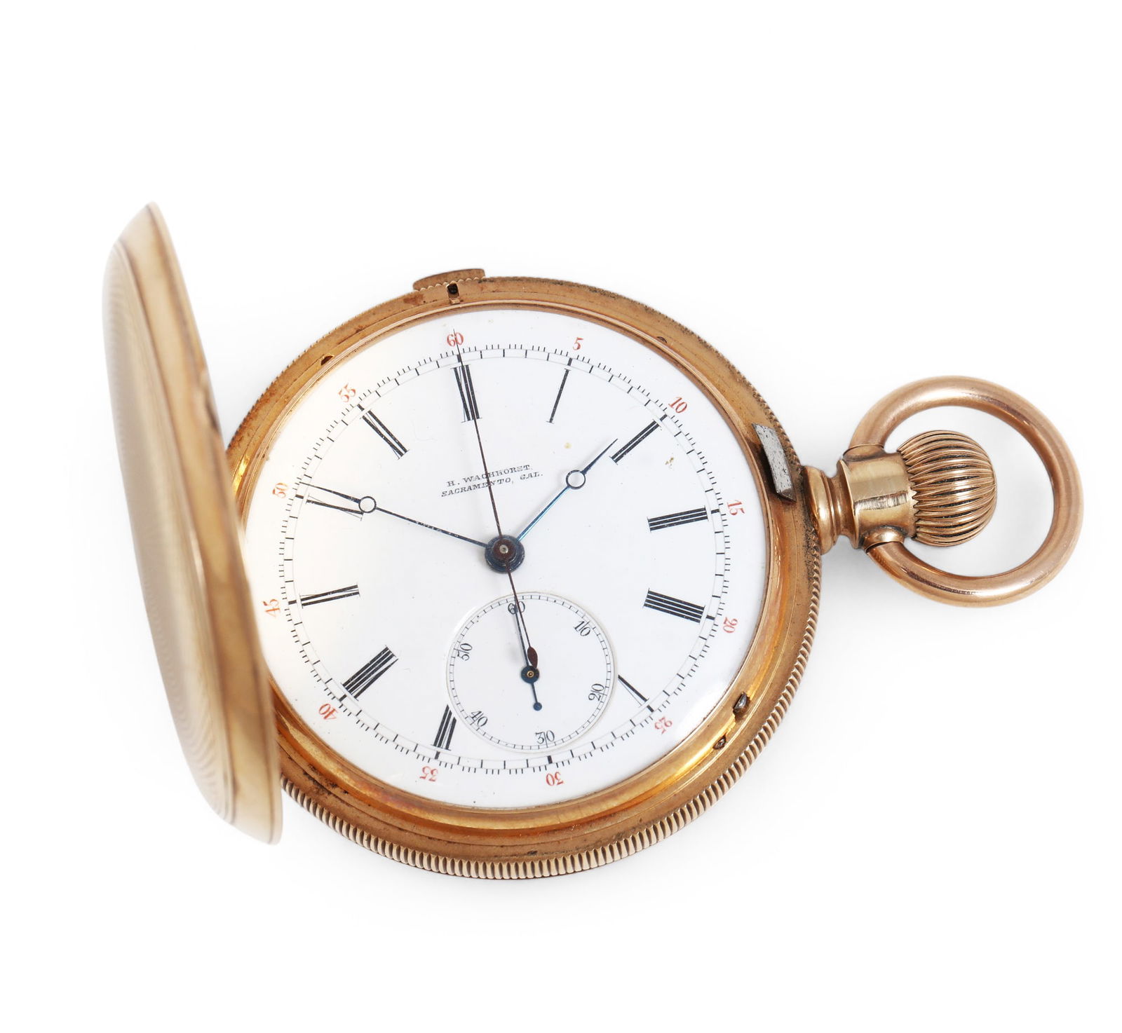 An H. Wachhorst 14K gold pocket watch (1 of 7)