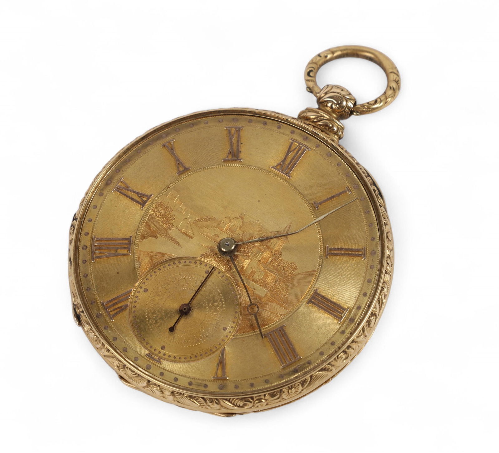 A Charles Odin, Paris 18K gold pocket watch (1 of 10)