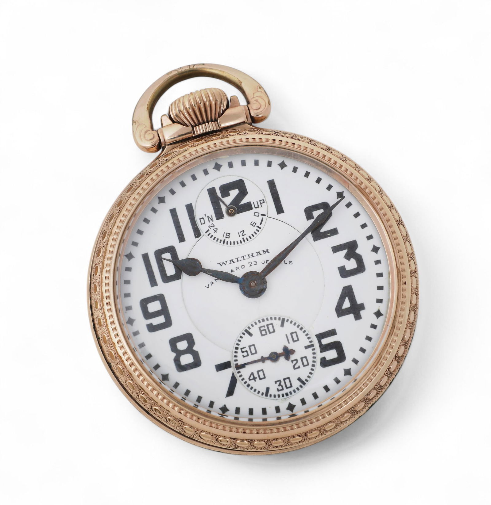 A Waltham Vanguard Wind Indicator pocket watch (1 of 4)