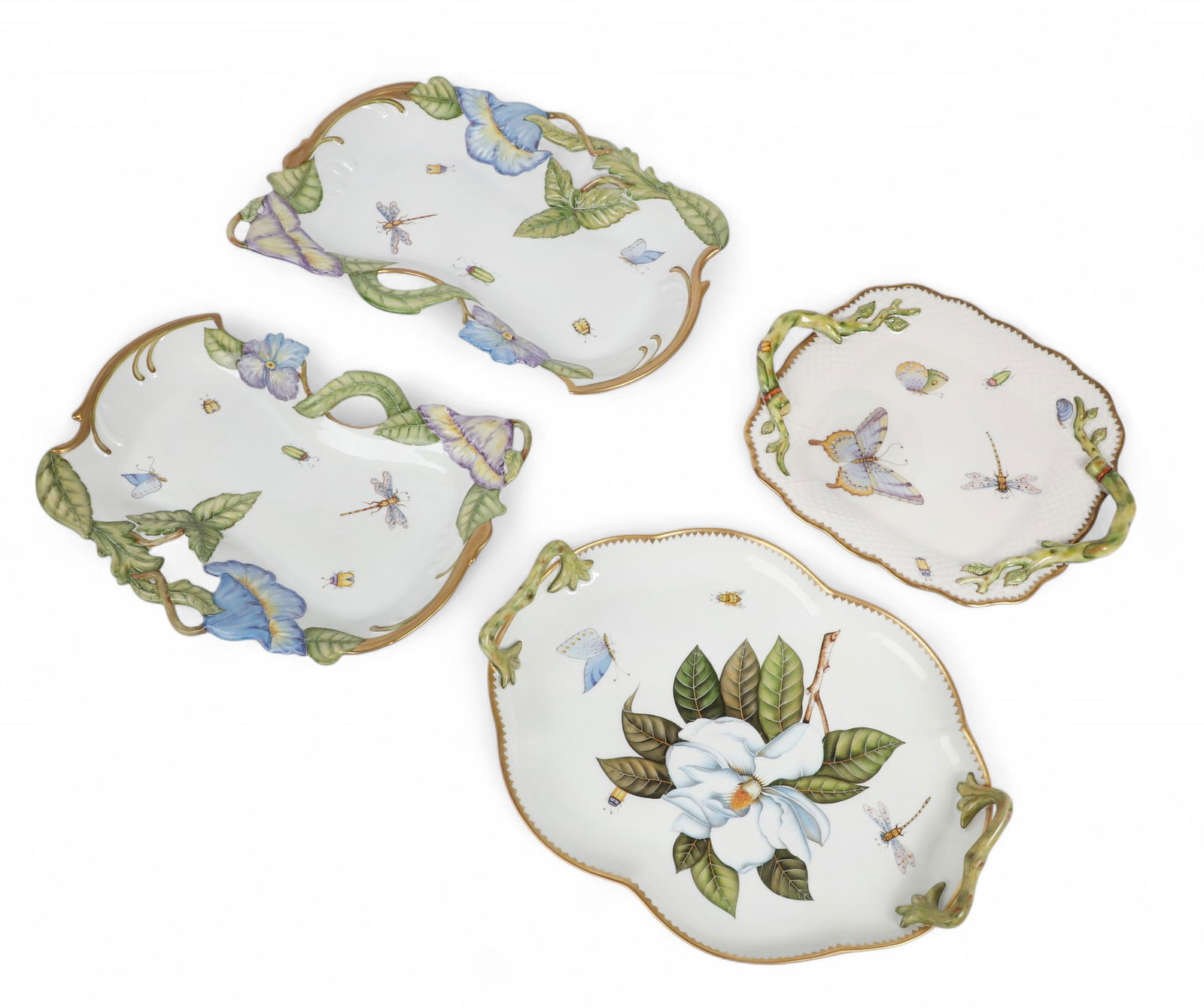 Four Anna Weatherley porcelain serving platters (1 of 6)