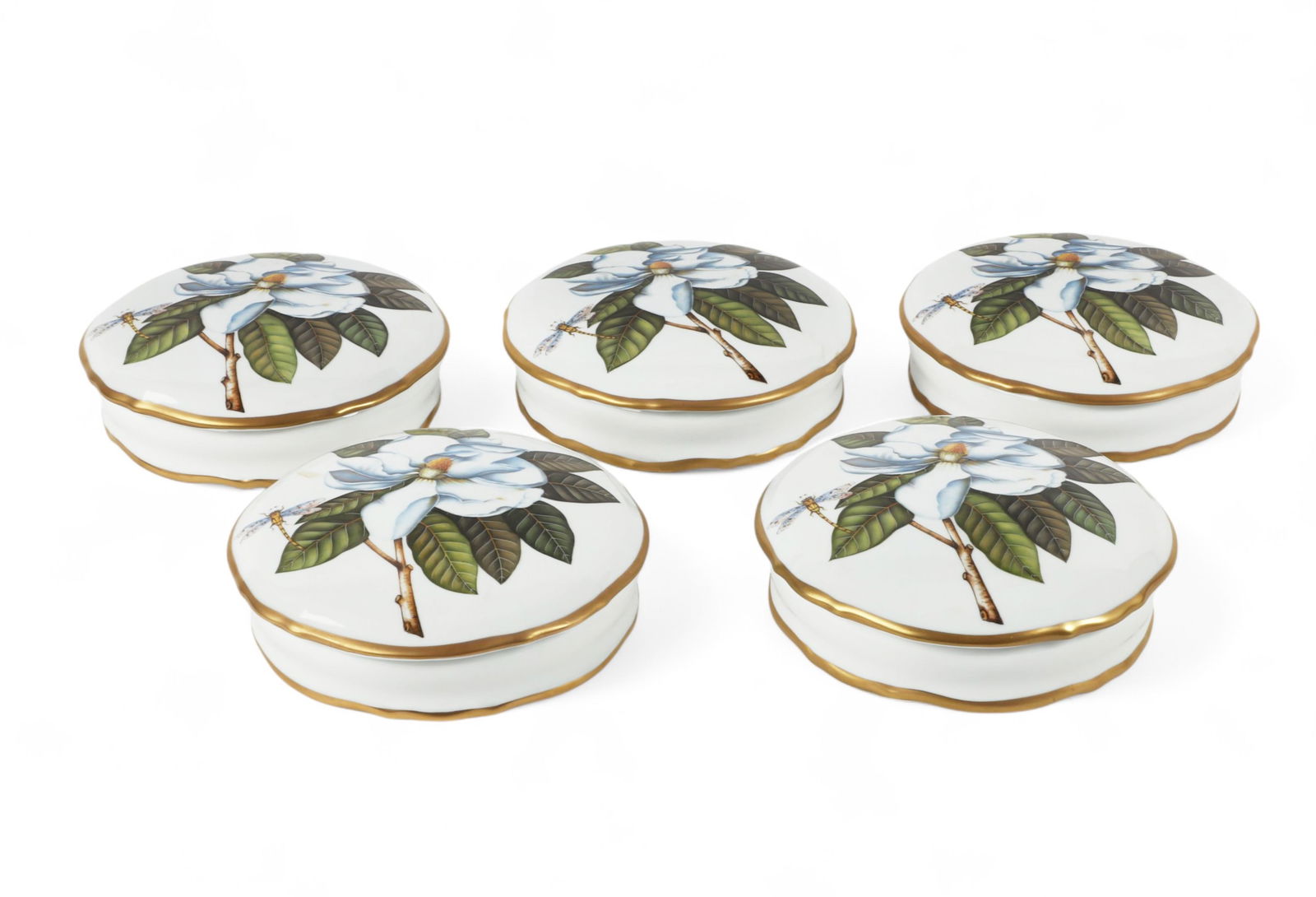 Five Anna Weatherley circular table boxes (1 of 5)