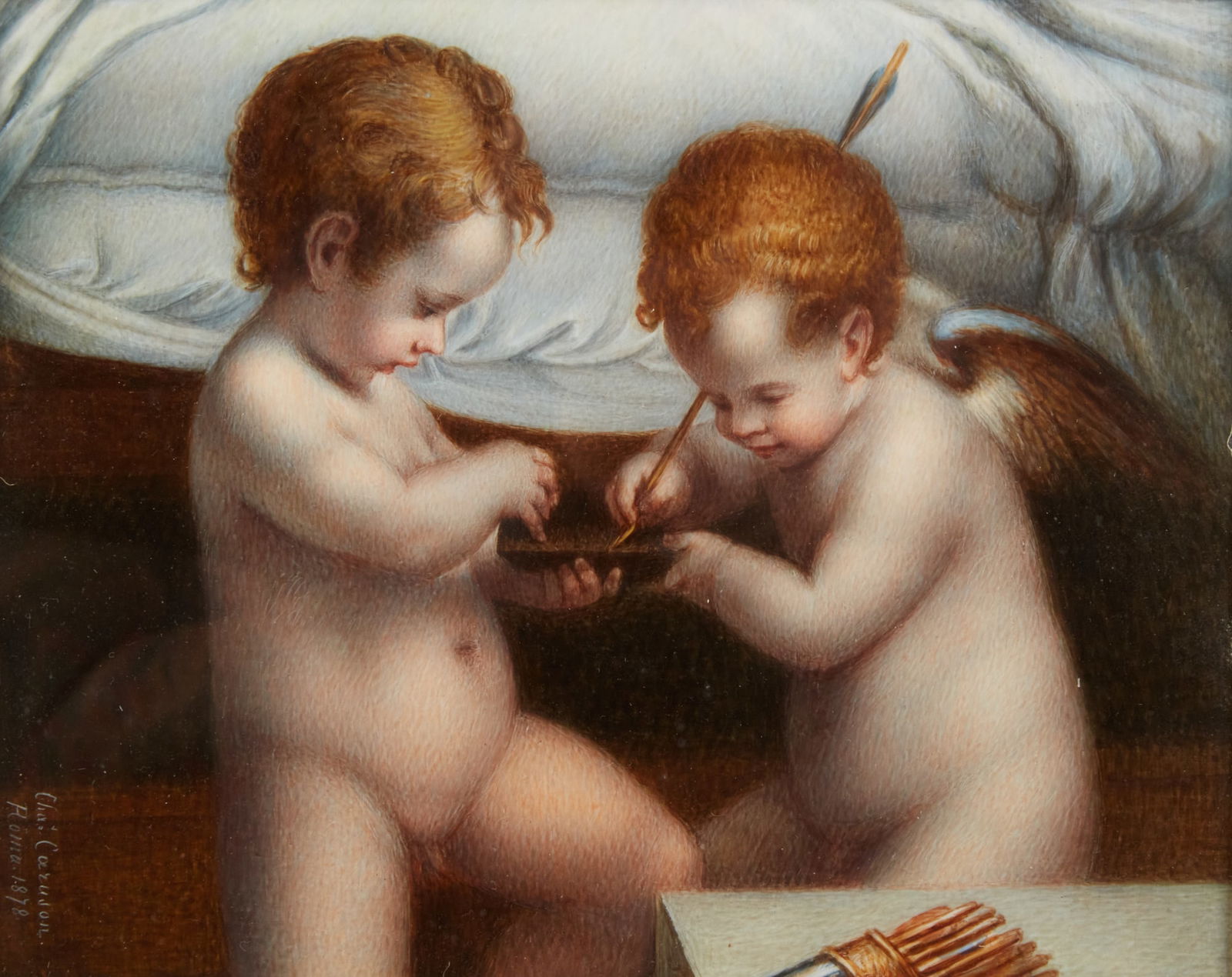 After Antonio Allegri da Correggio, Two Putti (1 of 4)