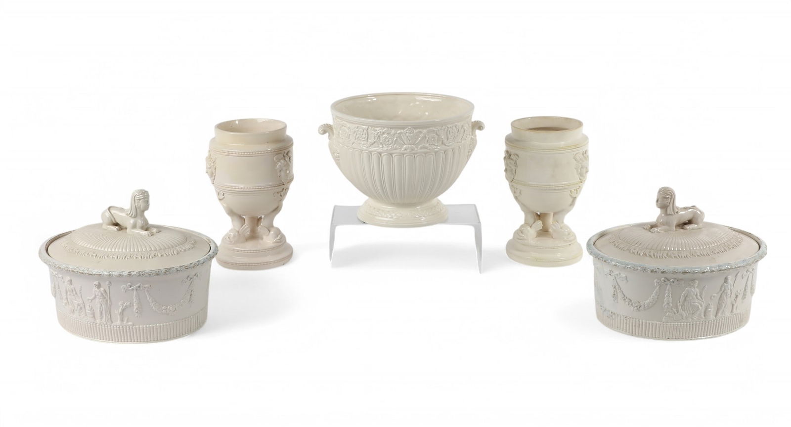 A five piece collection of European tableware (1 of 5)