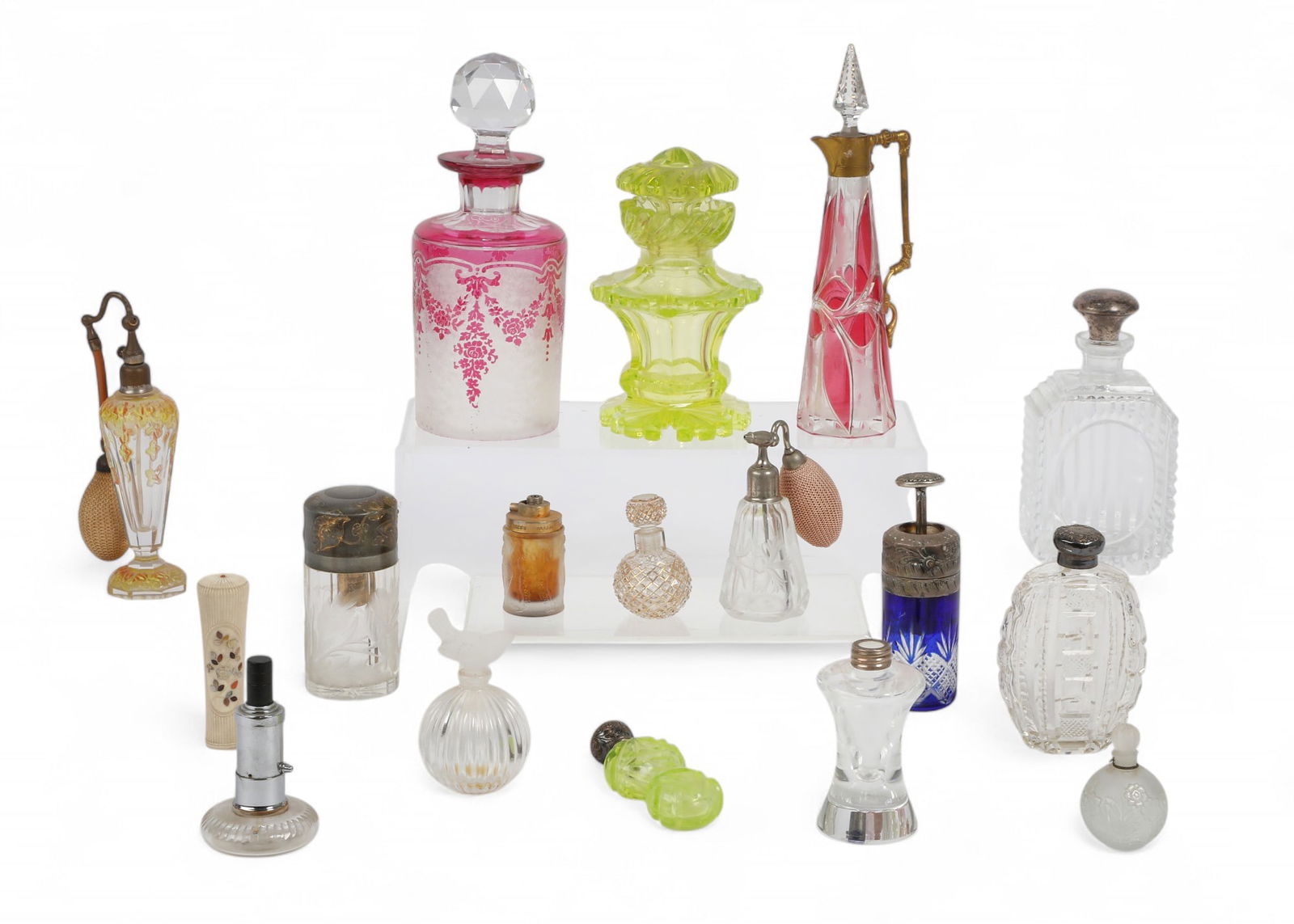 A collection of glass perfume bottles (1 of 4)