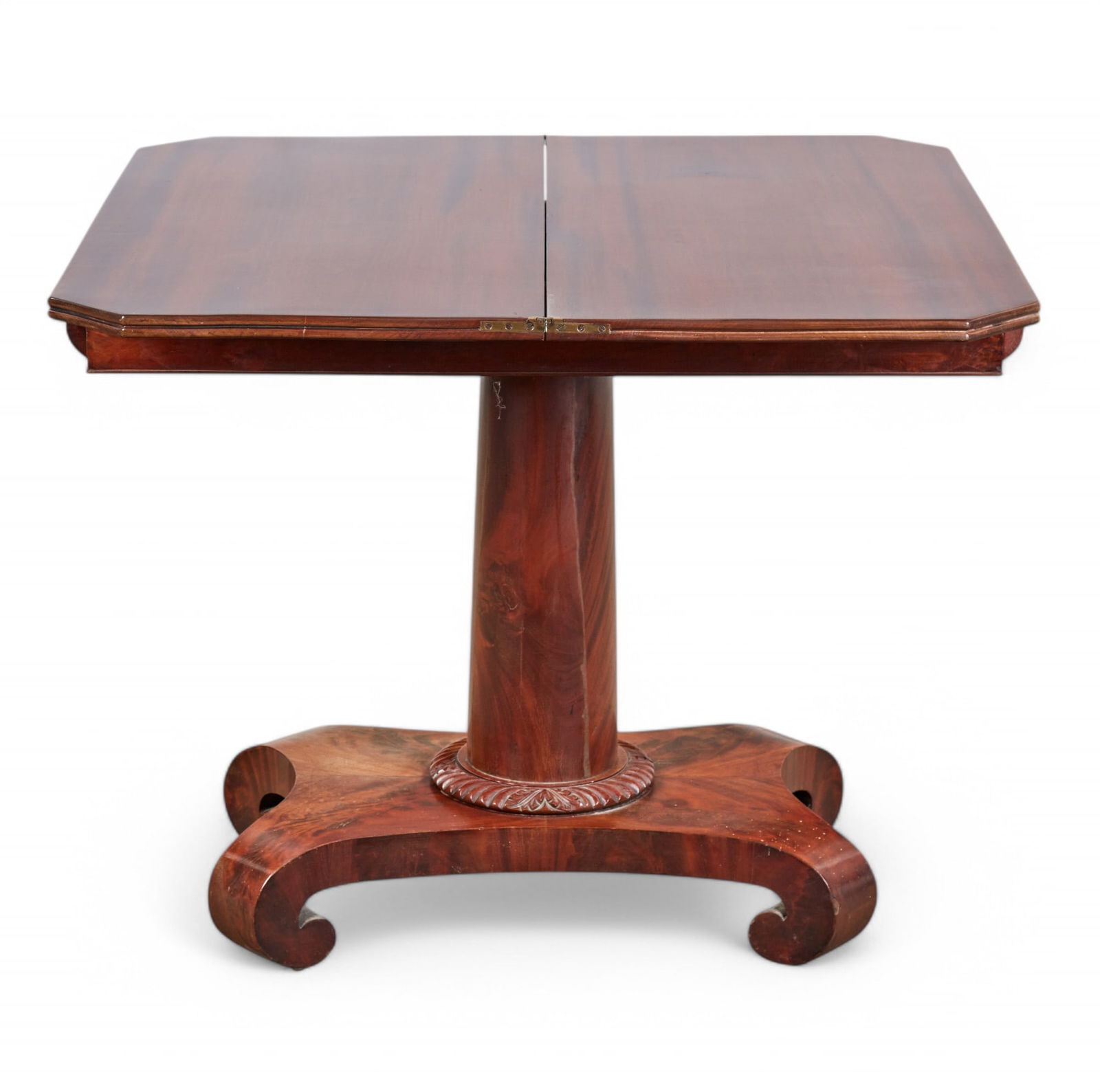 A Classical mahogany fold top games table (1 of 9)