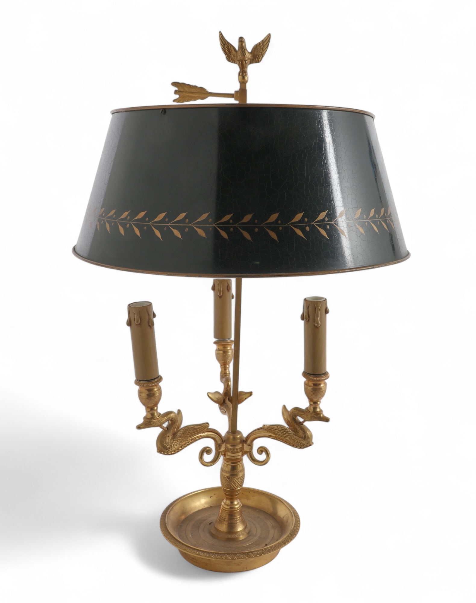 A Louis XVI style gilt bronze bouillotte lamp (1 of 4)