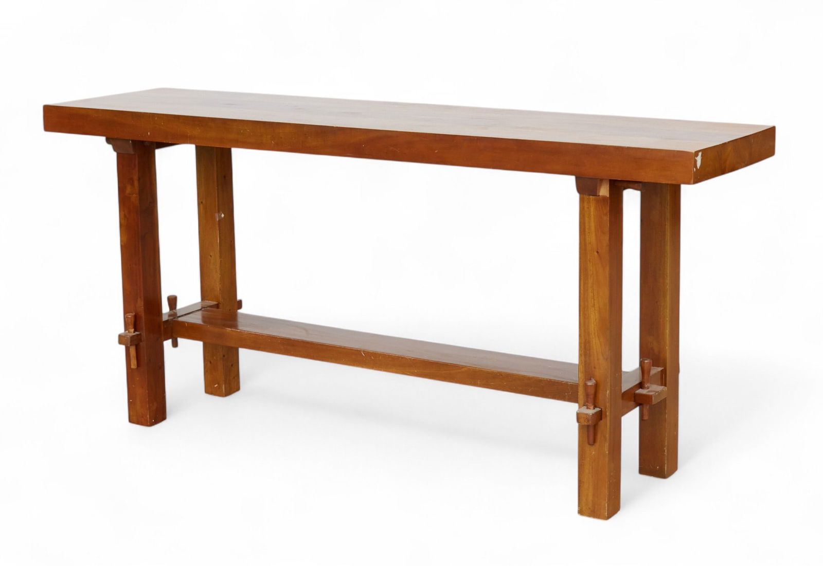 Wood Console Table: Wood Console Table32 1/2 x 18 x 70 in. (82.6 x 45.7 x 177.8 cm.)