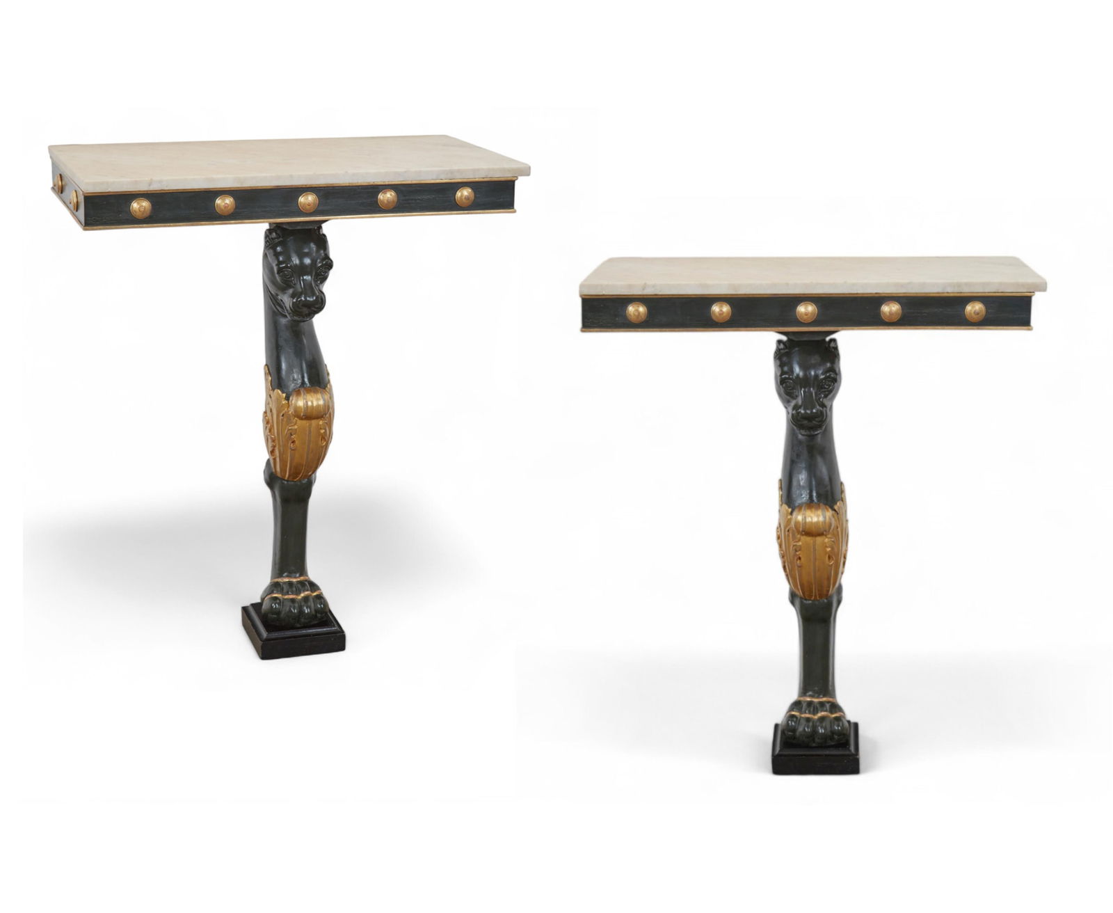 A pair of Continental Neoclassical style gilt consoles, composed of antique and later elements (1 of 13)