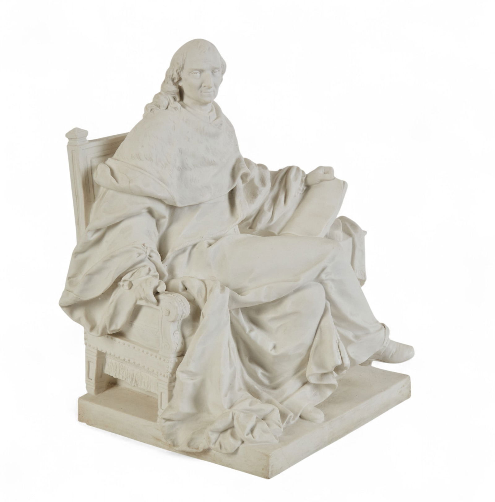 A Sevres bisque porcelain figure of Charles-Louis de Secondat, Baron de La Brede et de Montesquieu (1 of 7)