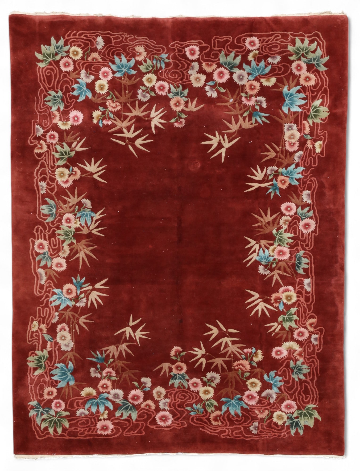 A Chinese Art Deco style rug, mid 20th century (1 of 4)