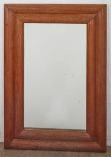 An imposing bark form mirror, modern: An imposing bark form mirrormodernheight 60in (150cm); width 42in (105cm) Provenance:Property from a Private Bel Air Estate.