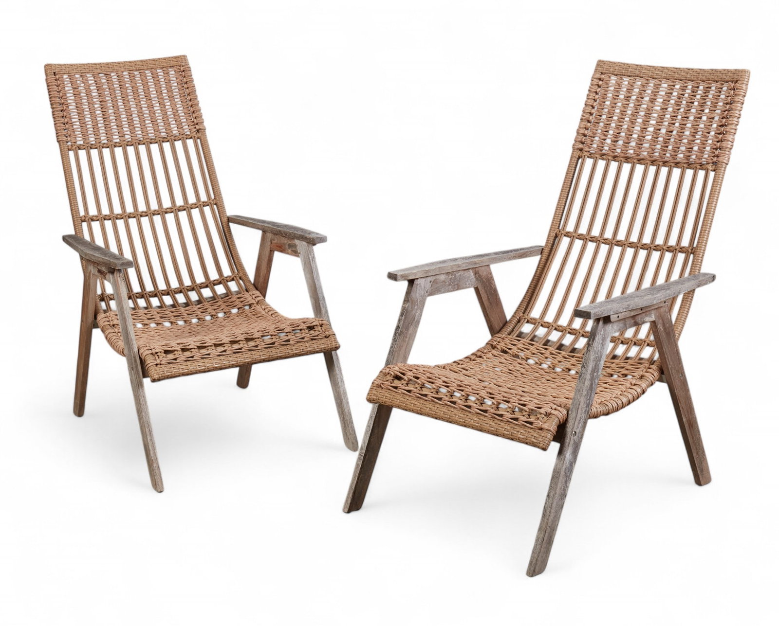 A pair of wicker lounge chairs by Outdoor Interiors (1 of 4)