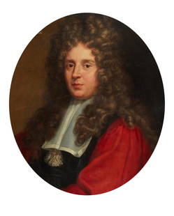 British School (18th century), Portrait of a gentleman, oil on canvas, 29 x 23 1/2 in (74 x 60 cm): British School(18th century)Portrait of a gentlemanoil on canvas29 x 23 1/2 in (74 x 60 cm) Provenance:Property from the Private Collection of Larry Bond, Utah.