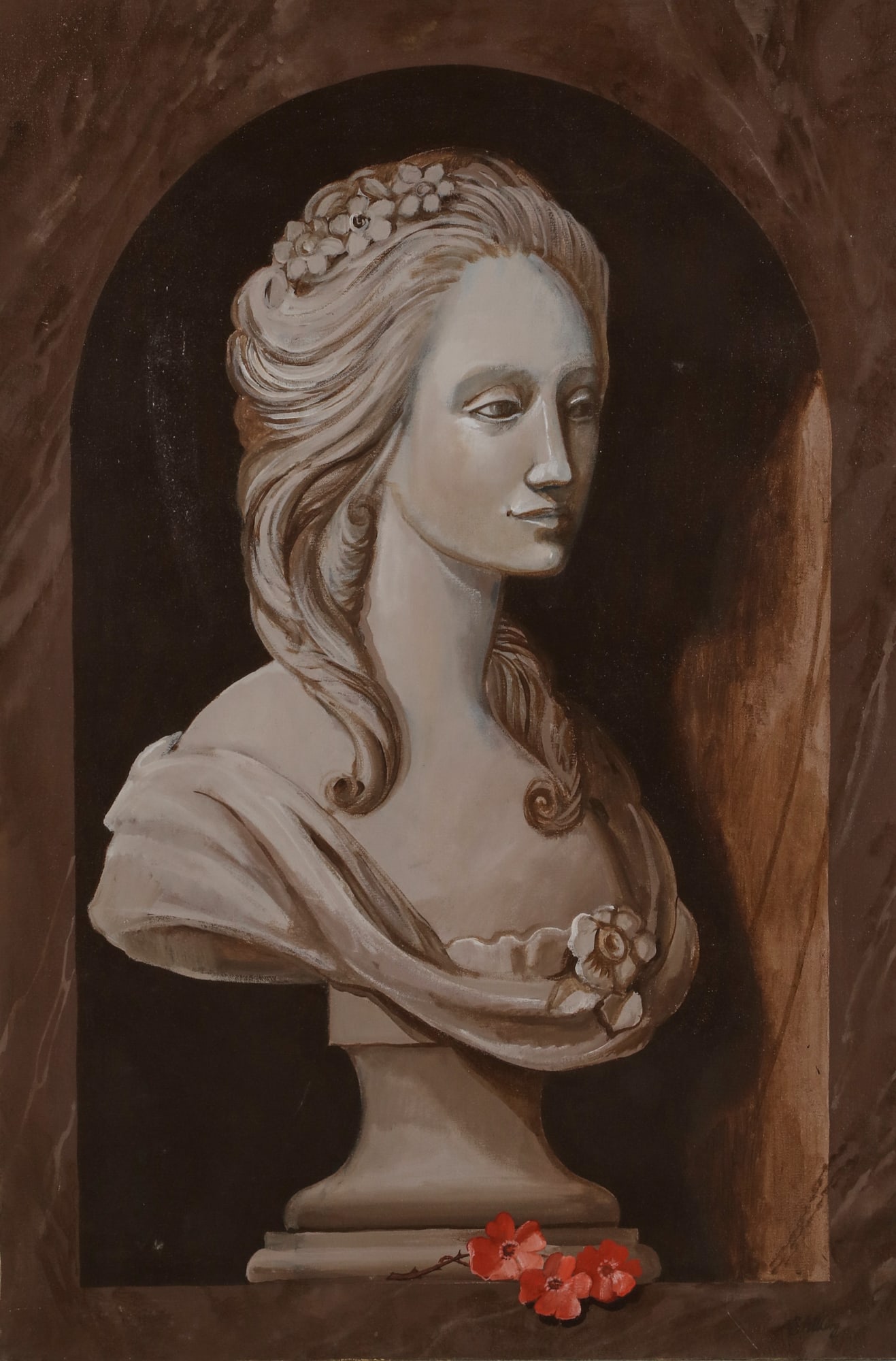 William Skilling (American, 1862-1964), Bust of a lady, oil on canvas, 36 x 24in (91 x 61cm) (1 of 5)