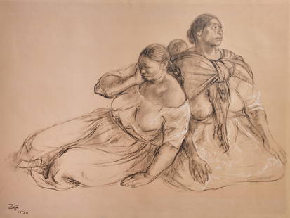 After Francisco Zuniga, Campesinas, photo litho: After Francisco Zuniga(Costa Rican/Mexican, 1912-1998)Campesinas, 1974photolitho18 1/2 x 24 1/2in (47 x 62cm)