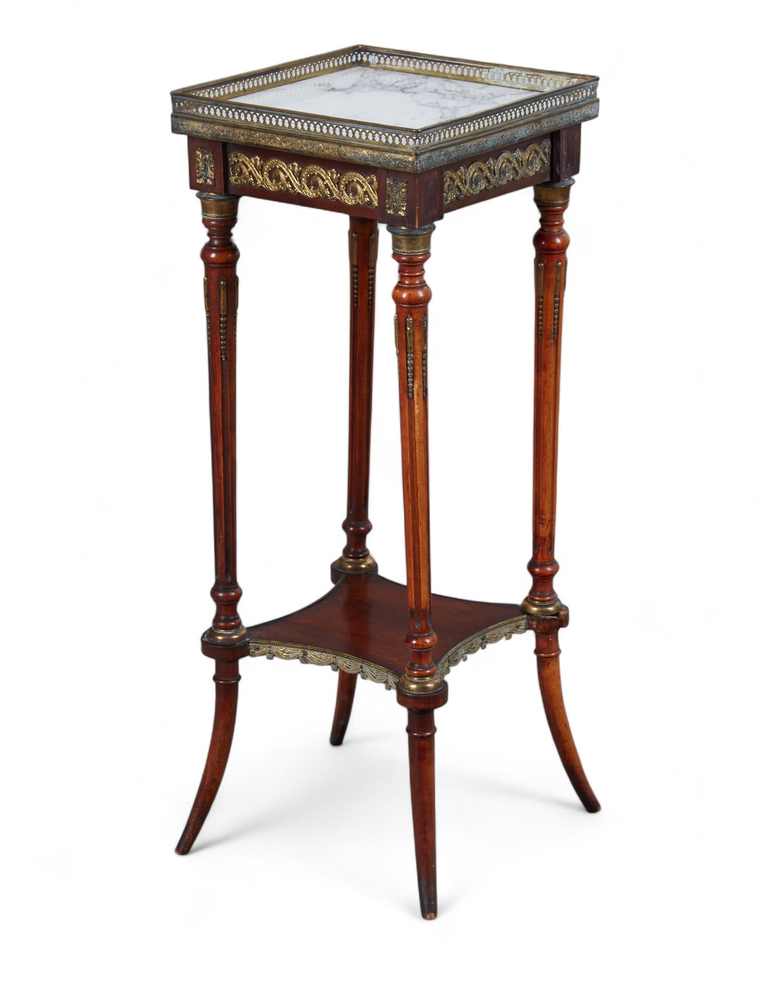 A French gilt metal mounted pedestal table, early 20th century (1 of 4)
