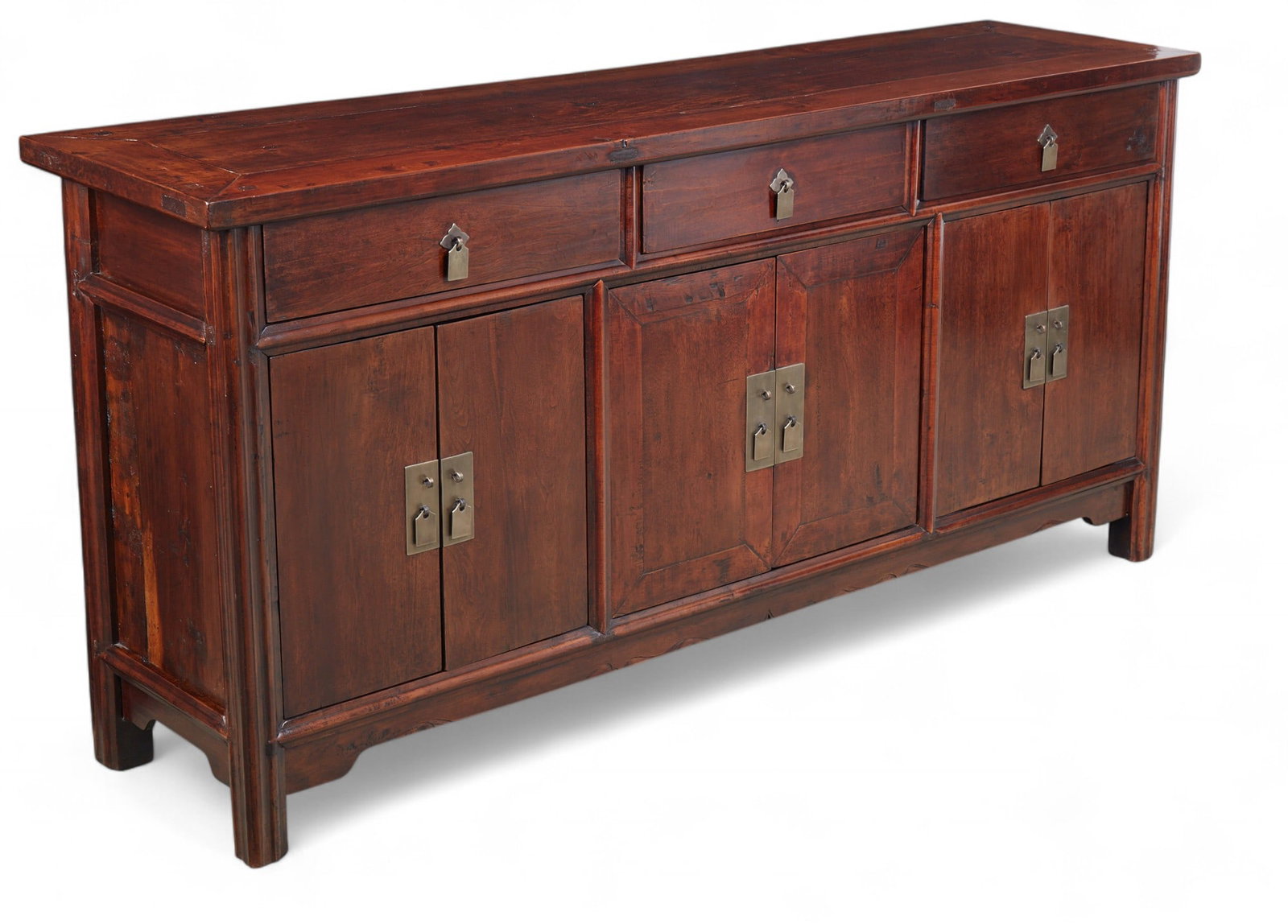 A Chinese stained hardwood side cabinet (1 of 10)